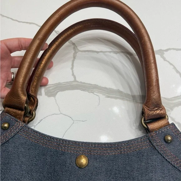 BURBERRY Blue Label Vintage Denim Tote Bag - Picture 7 of 13